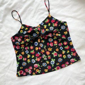 Vintage Floral Print Camisole